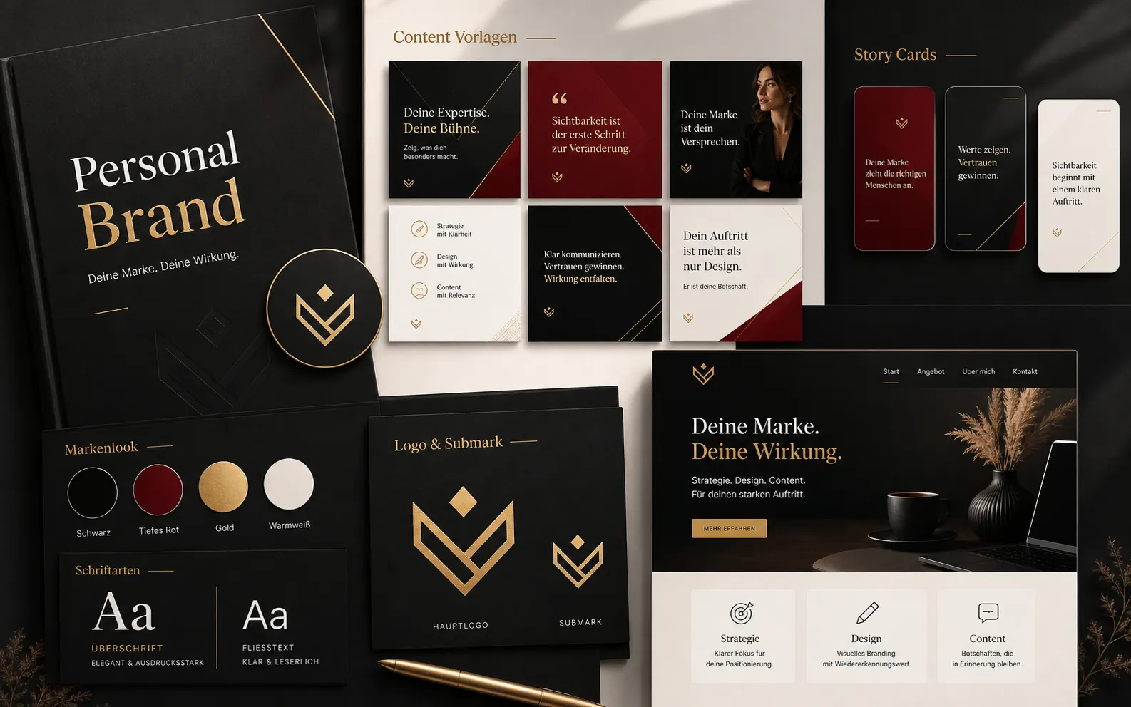 Personal Brand Markenkit und Content Vorlagen