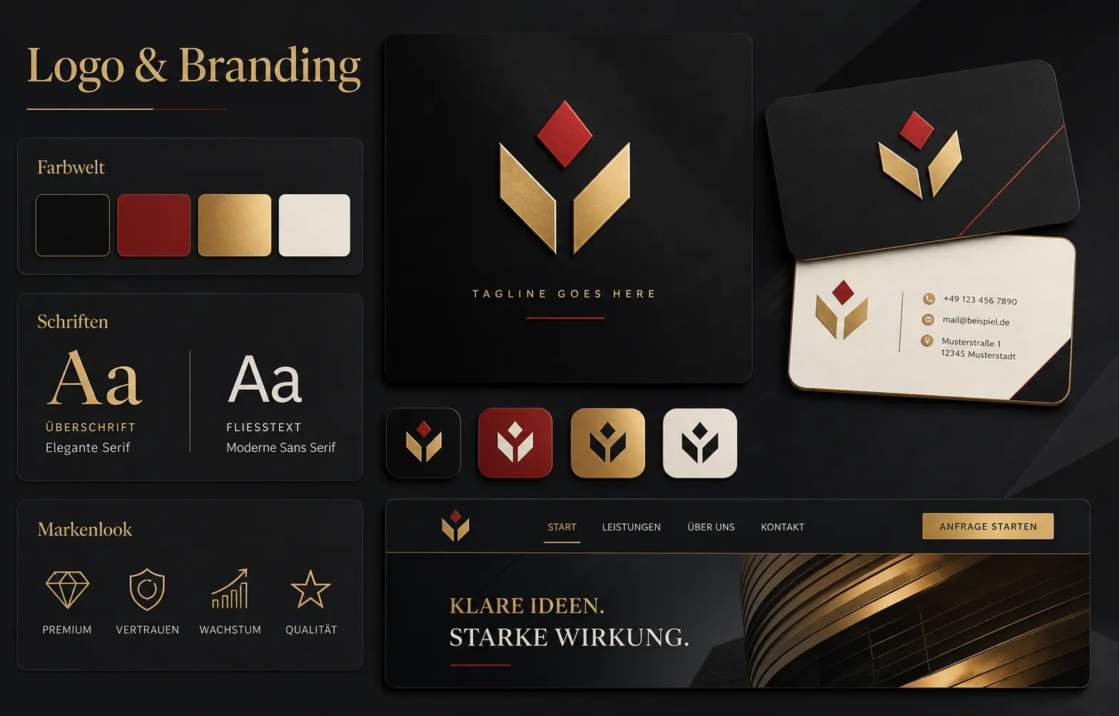 Logo und Branding Beispiel