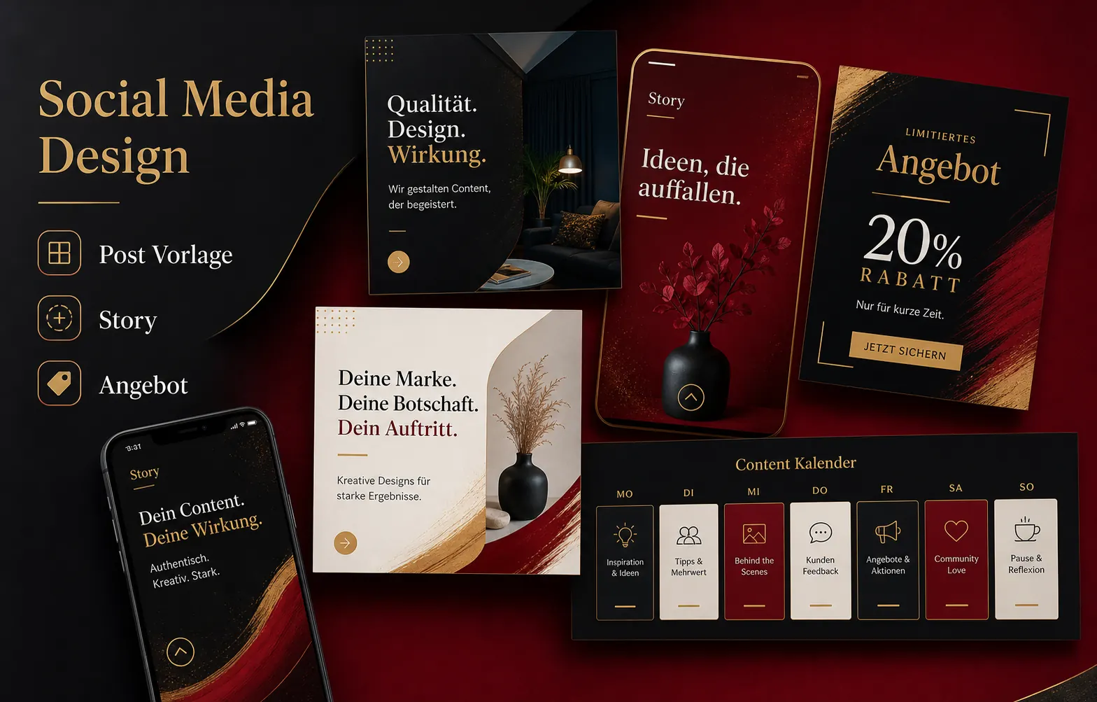Social Media Design Beispiel