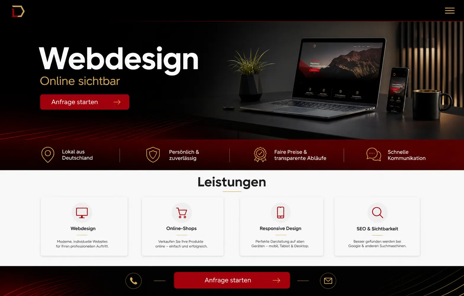 Webdesign Beispiel